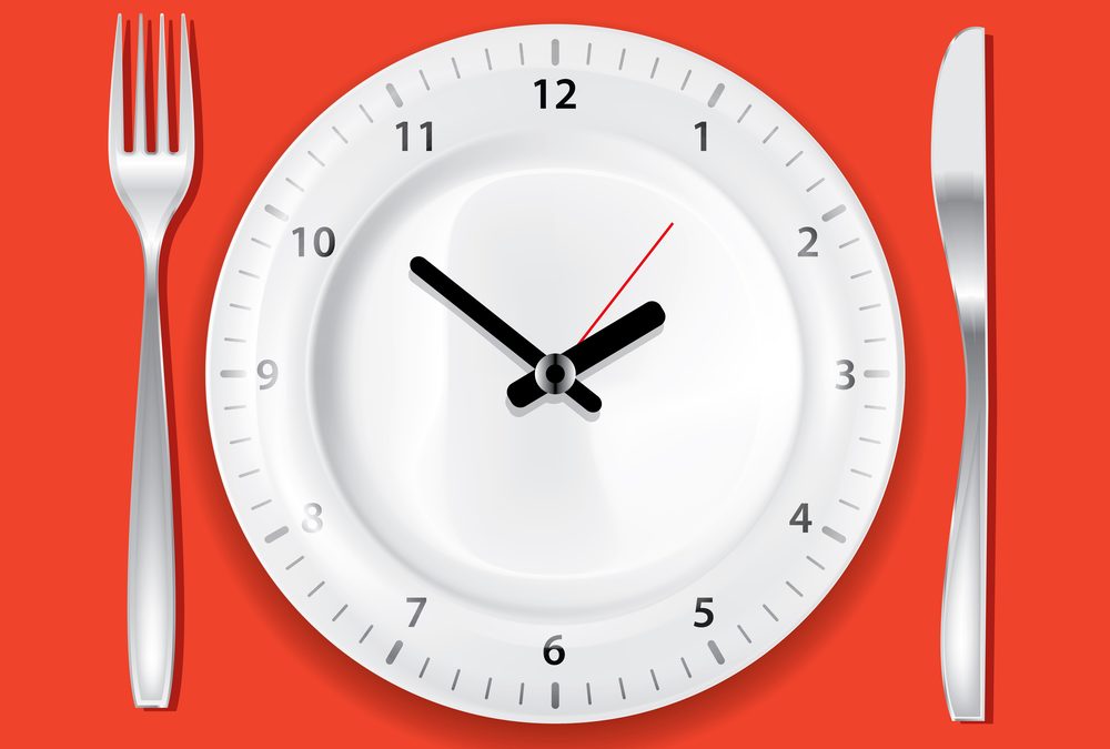 time clock showing example of fasting period
